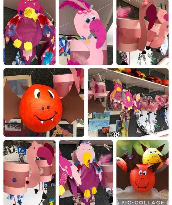 Laternen unserer 5 Klässlerinnen