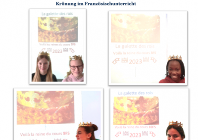 LFS-Königinnen 2023, Krönung im Französischunterricht