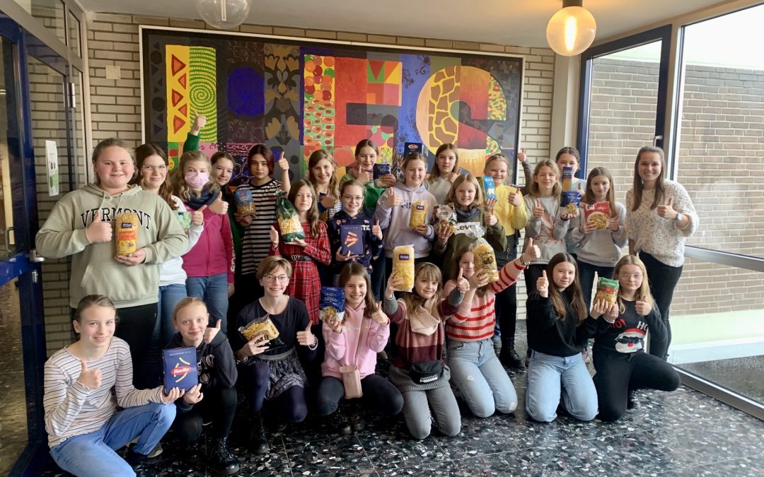 Schülerinnen gegen Verschwendung von Lebensmitteln