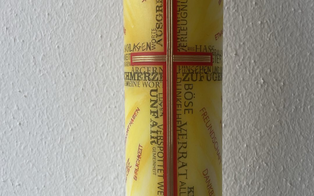 Die Osterkerze 2024 ist fertig